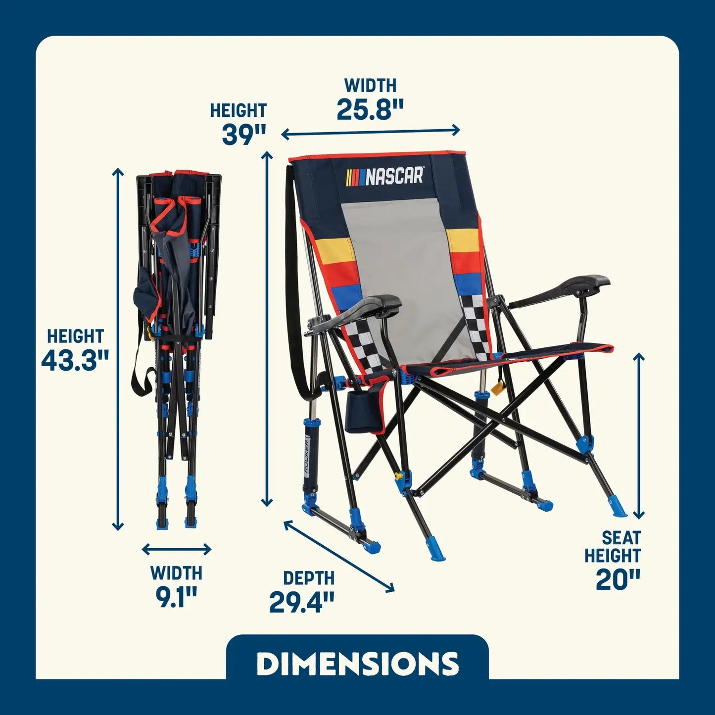 NASCAR RoadTrip Rocker™ - Blue